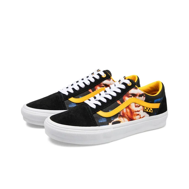 Vans Old Skool Collection Skateboard Shoes Unisex Low-Top Yellow Black-3