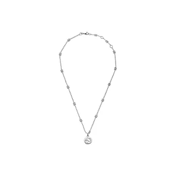 GUCCI Sterling Silver Necklaces Women's Silver