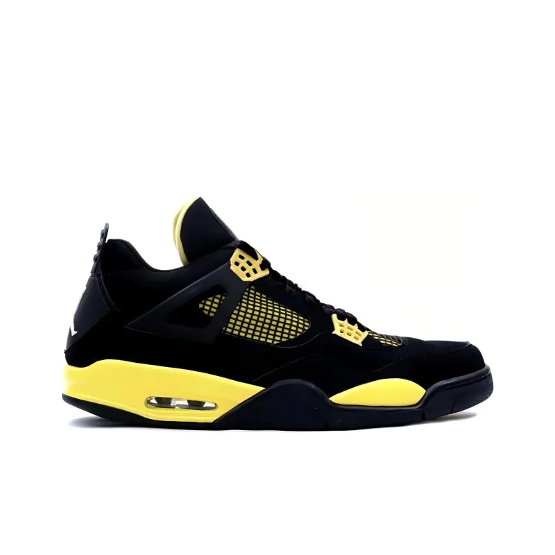 JORDAN 4 Retro Thunder 2006 'Black Yellow'-1
