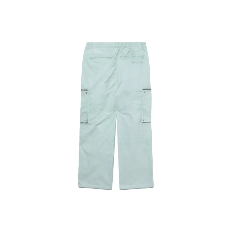 Izzue Logo embroidery Crinkled Cargo Trousers-6