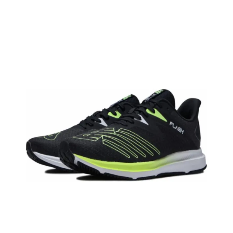 New Balance DynaSoft Flash V6 Cushioning, Wear Resistant Low Top Running Shoes Men's Black Cyan-2