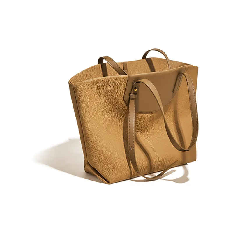 FOXER Cow Leather Tote Bag, Shopping Bag, Shoulder Bag Regular Women's Honey Brown-2