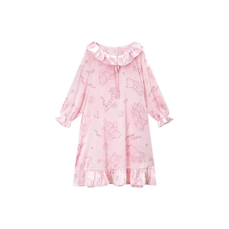 GUKOO Nightgown Women's Light Peach Pink-0