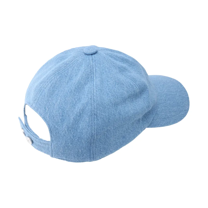 CHANEL Cotton Baseball Caps Unisex Blue-2