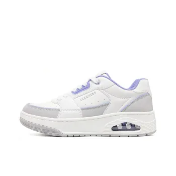 Skechers Uno Court Courted Style Shoes 'White Grey Blue' Women's