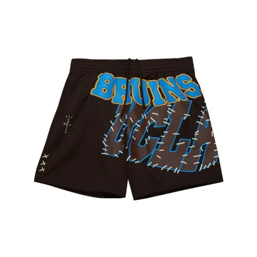 Mitchell Ness X Travis Scott Sports Shorts Unisex Brown