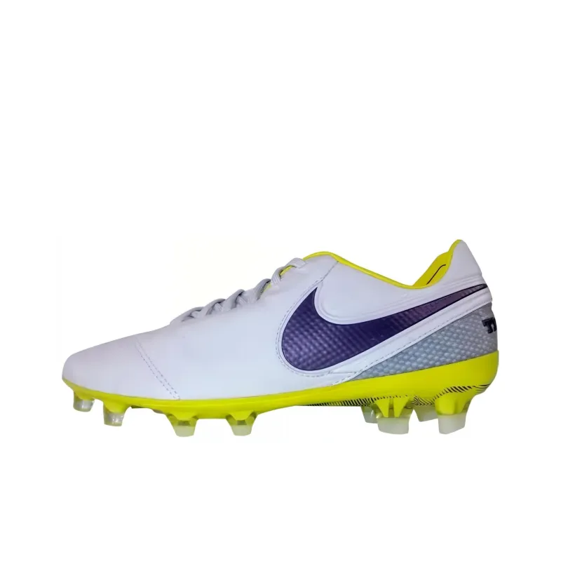 Nike Tiempo Legend 6 FG Firm Ground Cushioning, Wear Resistant Soccer Shoes Unisex White-0