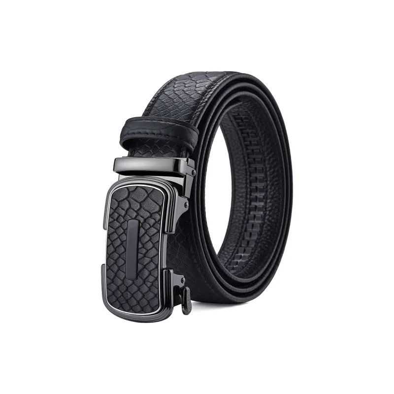 Old Man's Head New Arrival Niche Design Advanced Touch Cow Split Leather Leather Belts Men's Black/Coffee-0