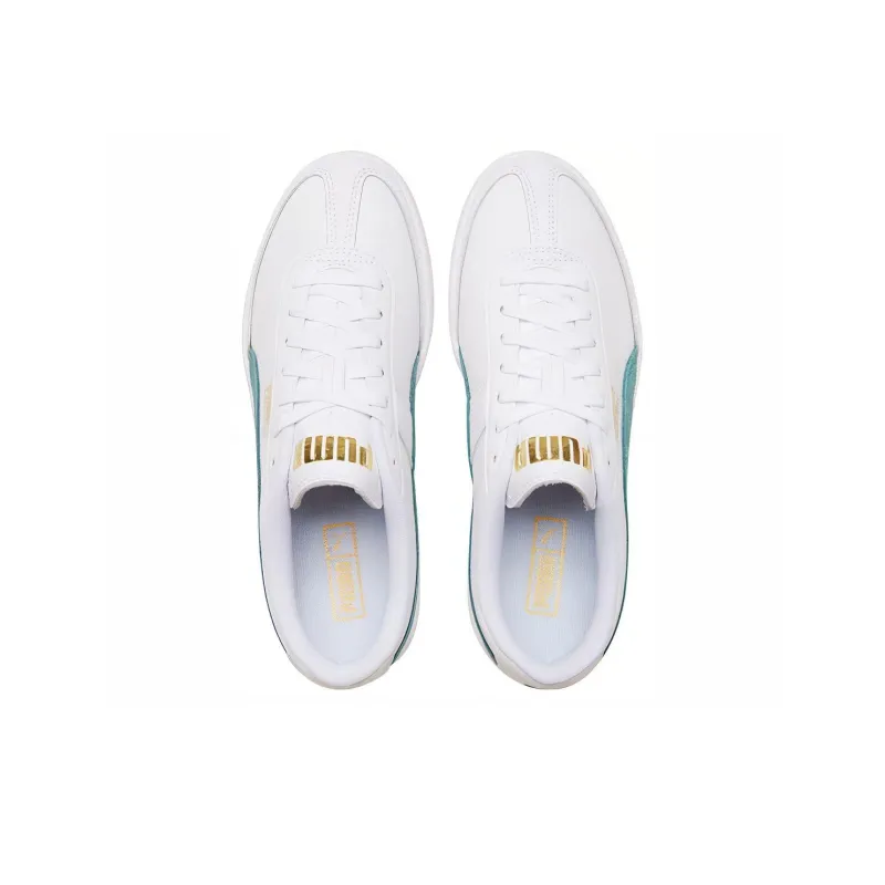 PUMA Oslo City Casual Board Shoes White/Green-3