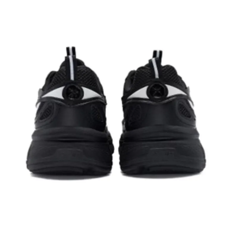 XTEP Cushioning Wear Resistant Low Top Running Shoes Women's Black-3
