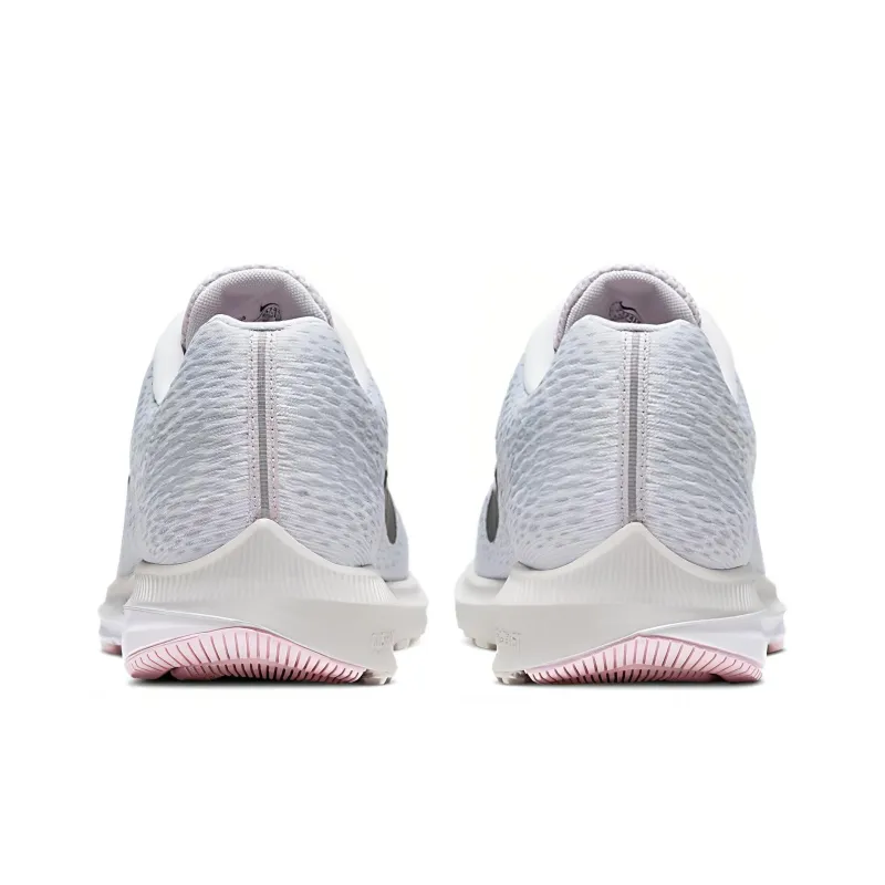 Nike Zoom Winflo 5 Cushioning Slip Resistant Low Top Marathon Running Shoes Women's Gray Pink-4
