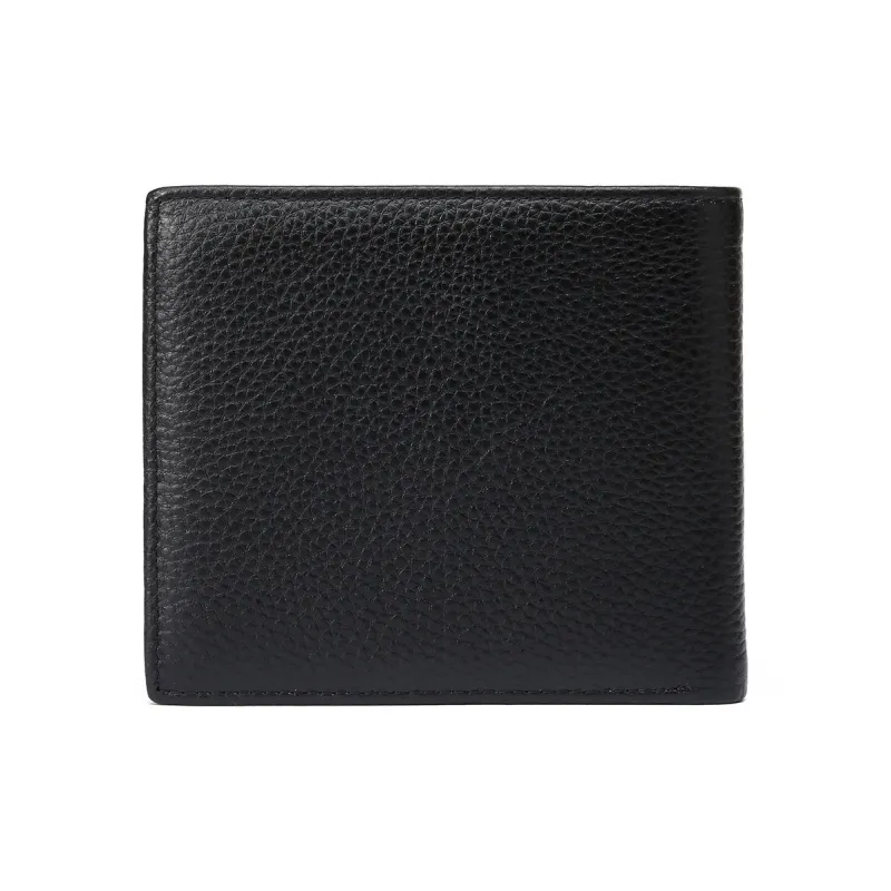 SEPTWOLVES Cow Leather Wallet Men's Black-1
