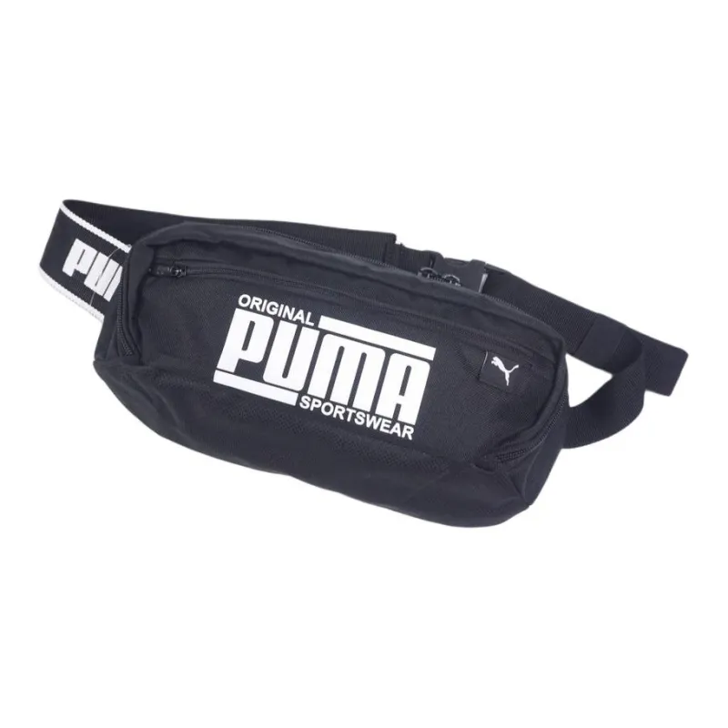 PUMA Fabric One Shoulder Crossbody Fanny Pack Regular Men's Black-3