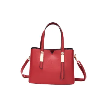 JANE KLAIN PU Shoulder Bag Crossbody Bag Handbag Medium Size Women's Red
