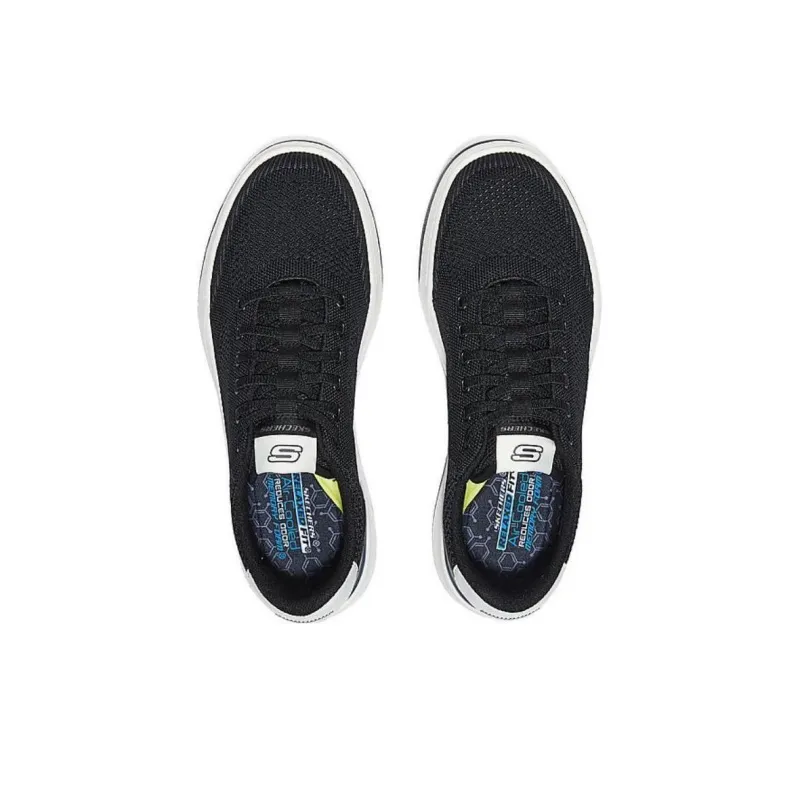 Skechers Anti Slip Wear Resistant Breathable Lightweight Low Top Casual Shoes Men's Black-2