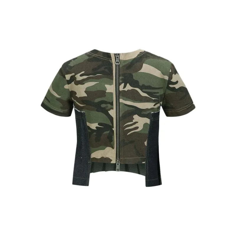 ANDERSSON BELL SS24 T Shirt Women's Khaki Indigo-1