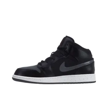 JORDAN 1 Mid Premium Black Dark Grey GS