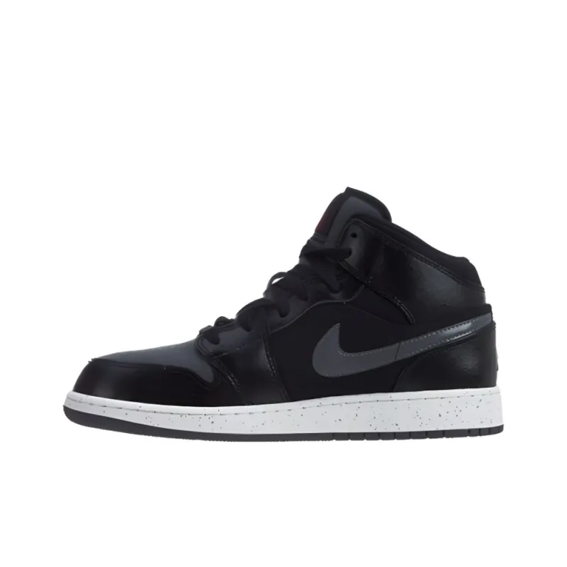Jordan 1 Mid Premium Black Dark Grey GS-0
