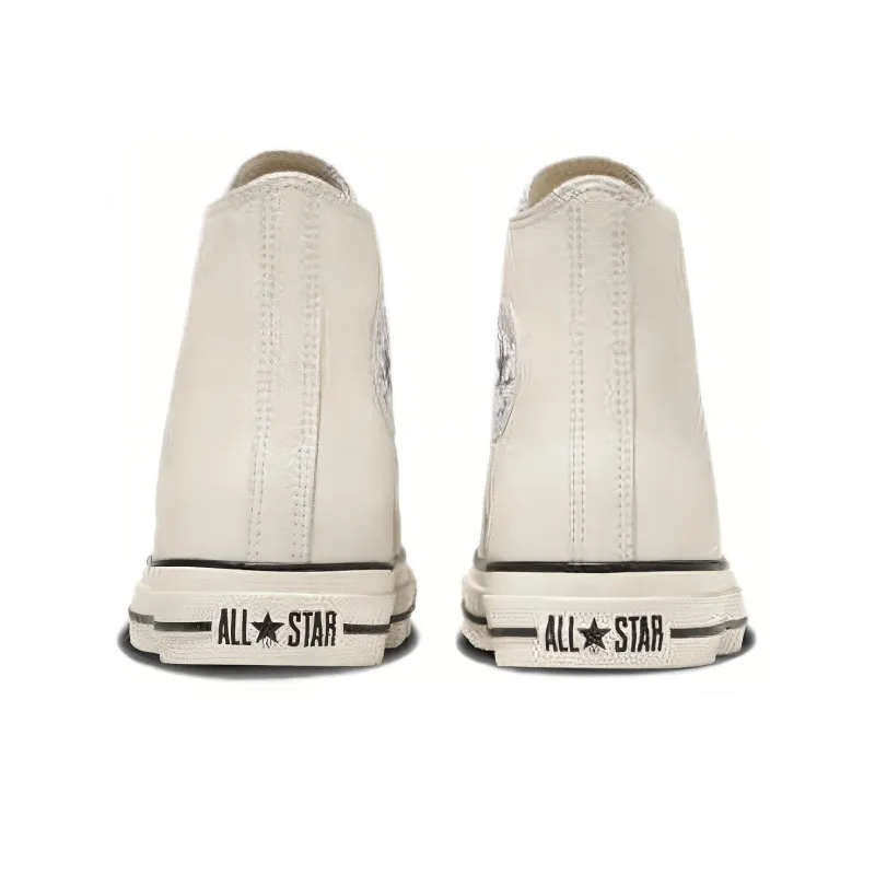 Converse Cons Pro Leather Ⓡ HI Abrasion Resistant Shock Absorbers High Top Canvas Shoes Unisex Ecru-4