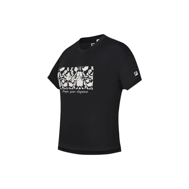 FILA SS24 T Shirt Women's Pitch Black-1