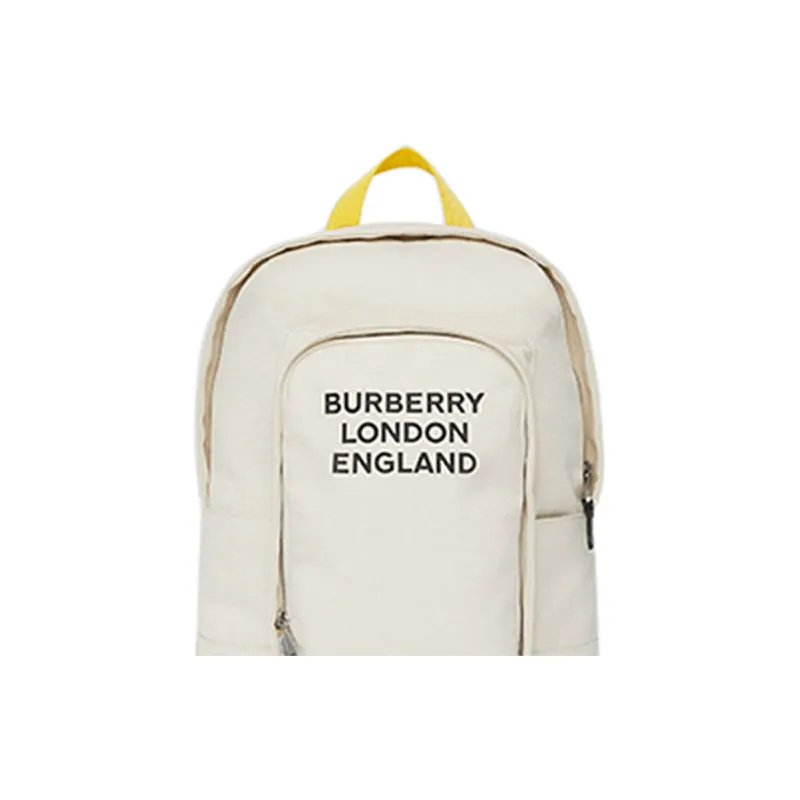 Burberry Canvas One Shoulder Handbag Crossbody Bag Men's Light Yellow-3
