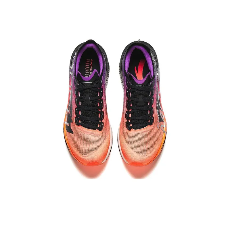 Anta Mach 4 Generation PRO Cushioned Slip Resistant Rebound Low Top Training Running Shoes Men's Orange Red-2