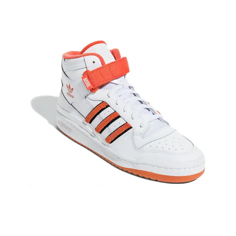 Adidas Originals Forum Mid 'White Orange'-2