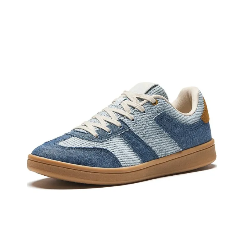 Anta German Army Trainers Slip Resistant, Abrasion Resistant, Lightweight Low Top Skateboard Shoes Men's Blue-1
