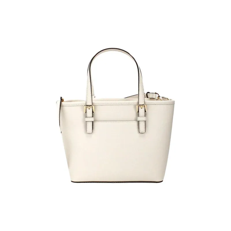 MICHAEL KORS Jet Set Leather Tote Bag Portable Crossbody Bag Shoulder Bag Women's Milk White-9