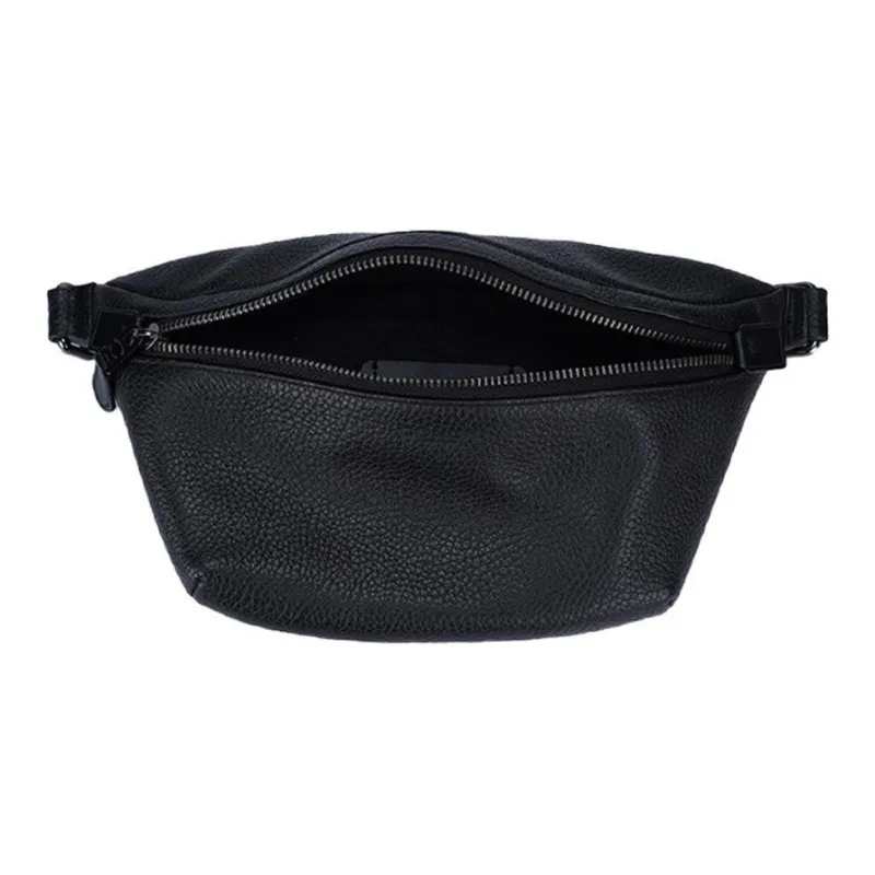 COACH Grade Pebbled Leather Cowhide Crossbody Bag Sling Bag Fanny Pack Regular Men's Black-5