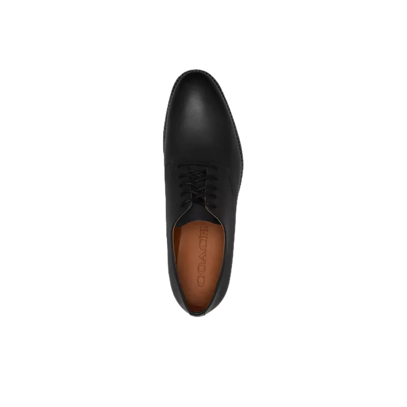 COACH Dress Shoes Men Low Top Black-3