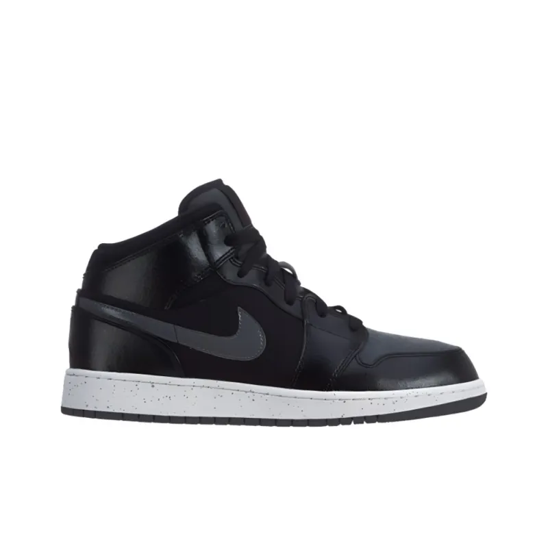 Jordan 1 Mid Premium Black Dark Grey GS-1