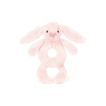 JELLYCAT Shy Pink Rabbit Ring Rattle Dolls Plush Doll