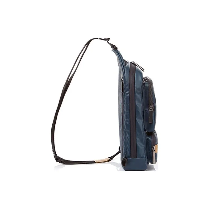 SAMSONITE Fabric Sling Bag, Crossbody Bag, Shoulder Bag Men's Peacock Blue-2