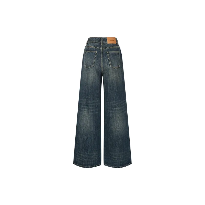 AZEPAM Jeans Women's Dark Blue-1