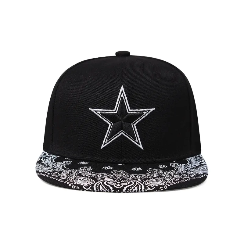 AAJF Cotton Trendy Stars Baseball Cap Unisex-1