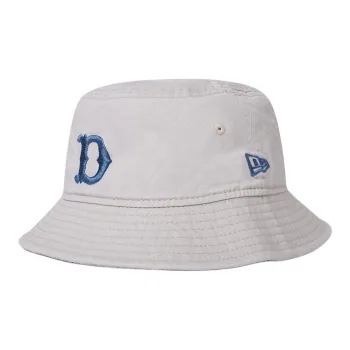 New Era Cotton Bucket Hats Unisex Light Gray