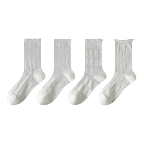 MIZU Summer Mid Calf Socks Women's 4 Pack