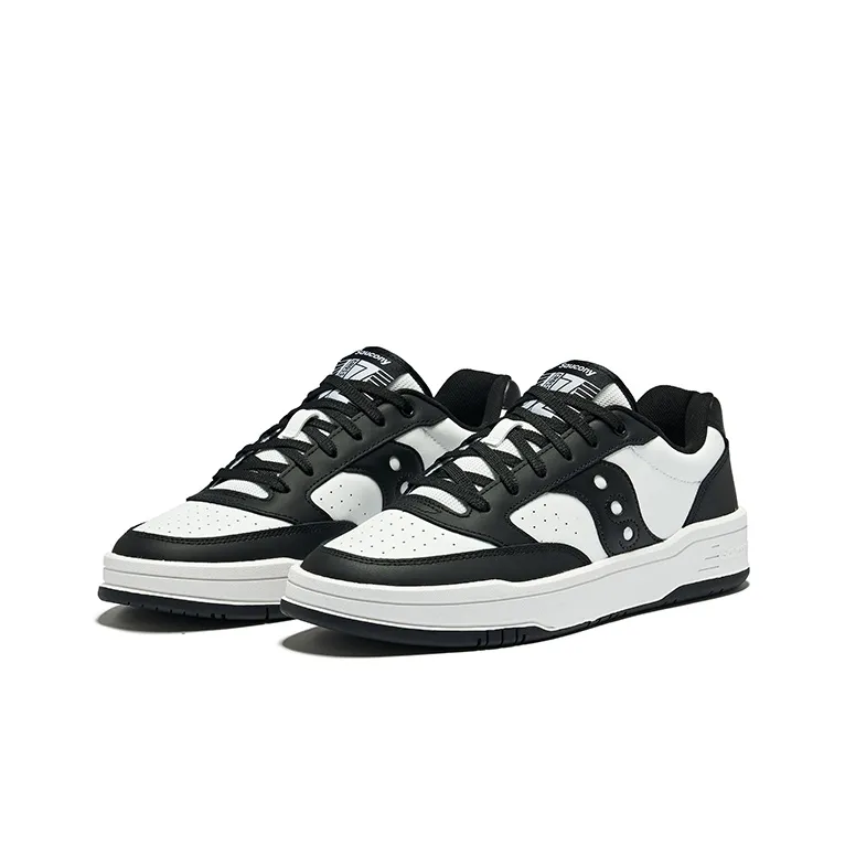 Saucony CROSS JZ Cushioning And Abrasion Resistant Coverage Low Top Running Shoes Unisex Black White-2