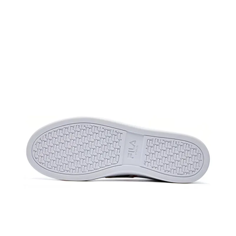 FILA Vigor Anti Slip Wear Resistant Low Top Skateboard Shoes Men's White-4