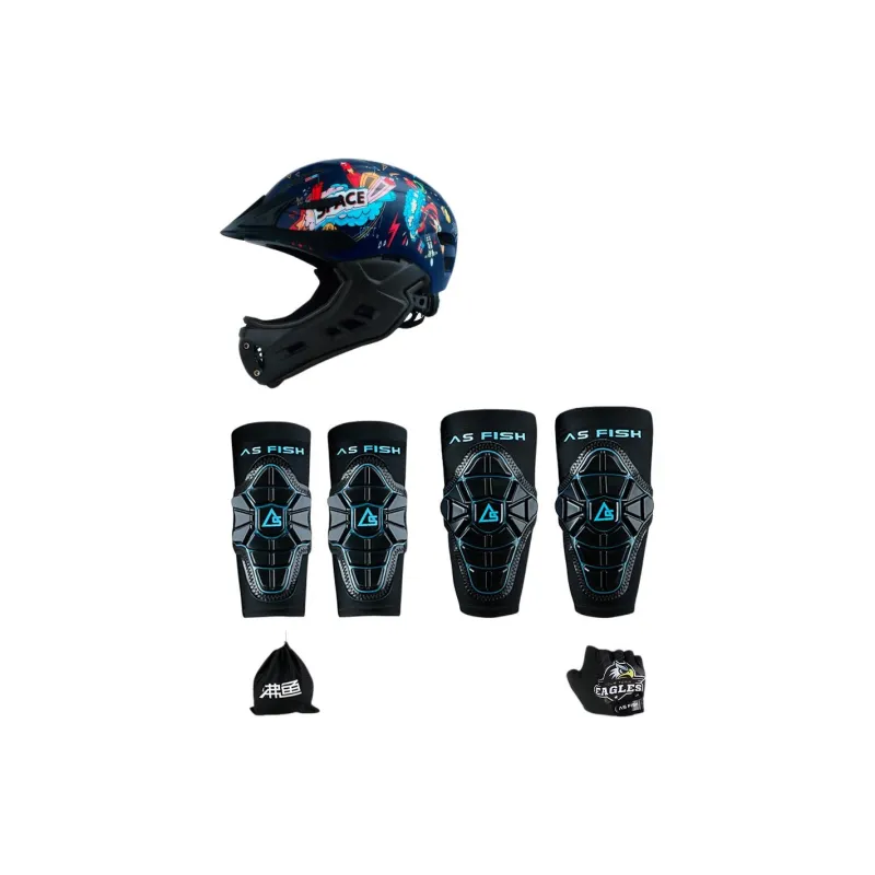 AS FISH Roller Skating Protective Gears-28