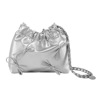 MINLUBAOLUO PU Portable Crossbody Bag Shoulder Bag Regular Women's Silver/Black/Pink/Ecru