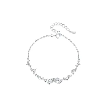 KADER 999 Fine Silver Bracelets Women's Silver white Gift Box