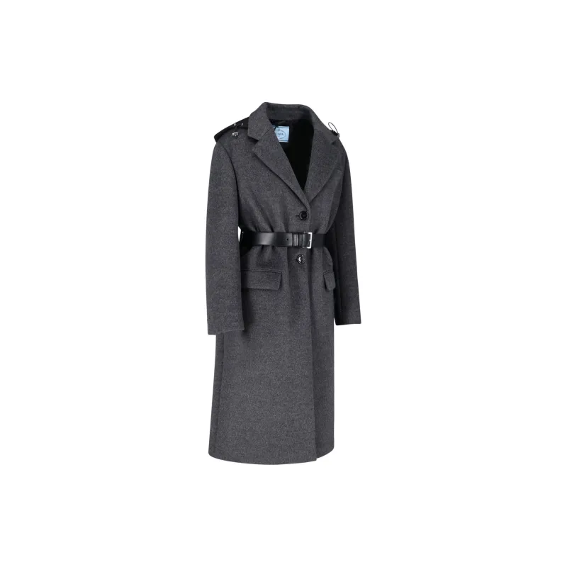 PRADA Coats Women's Dark Gray-2