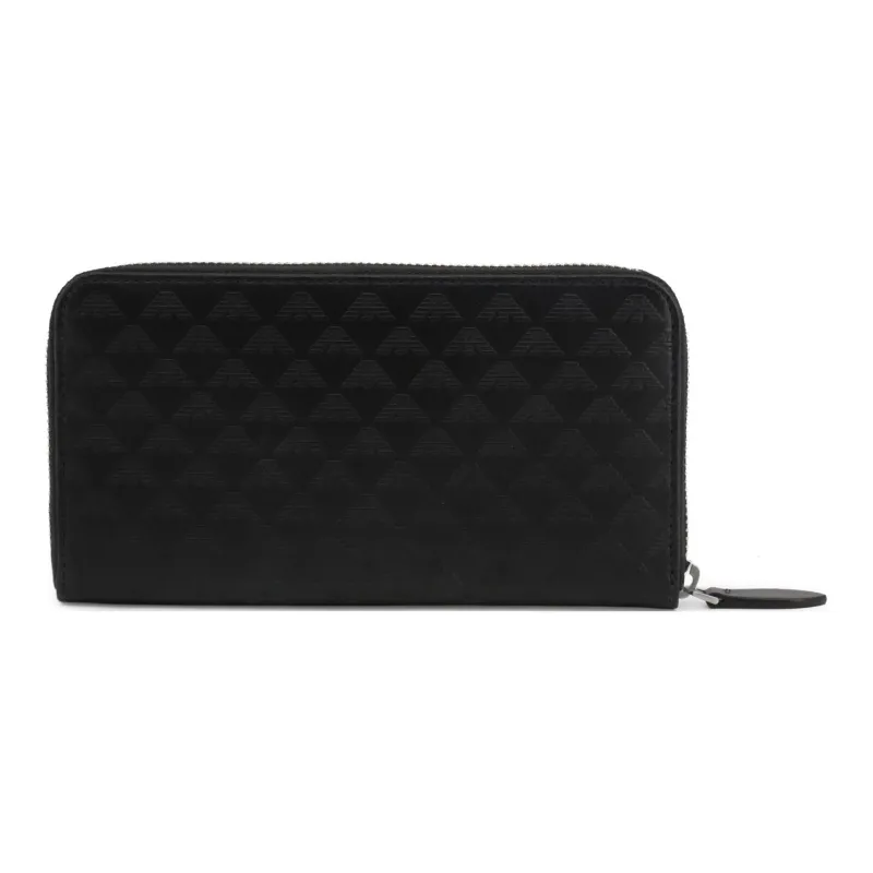EMPORIO ARMANI Leather Wallet Unisex Black-5