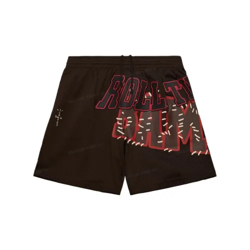 Travis Scott Sports Shorts Unisex Brown