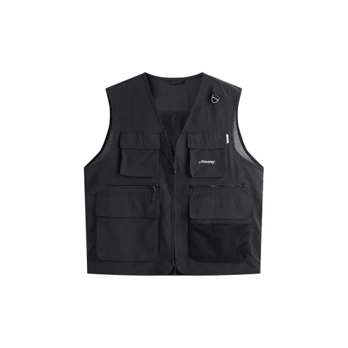 PEACEBIRD MEN Vests Men Black 1 Loose Fit