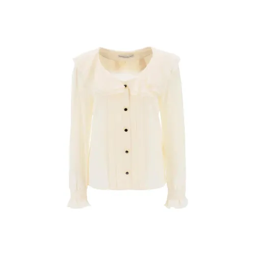 Alessandra Rich Shirts Women's Cream White