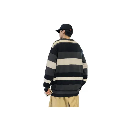 Tonlion Sweater Men's Black White Gray
