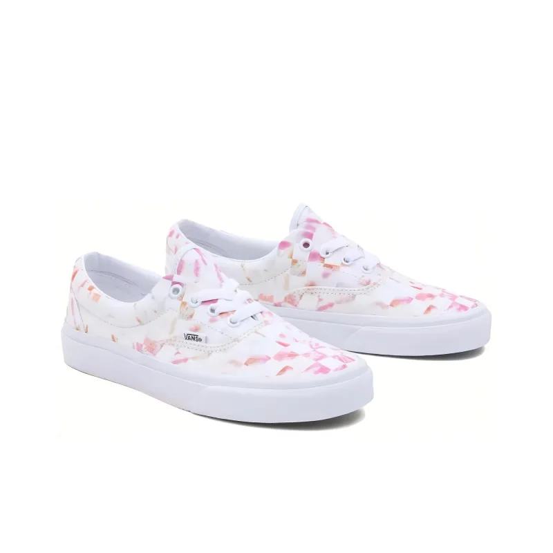 Vans Ua Era Aura Anti-Slip Wear-Resistant Low-Top Skateboard Shoes Women's White Pink-2